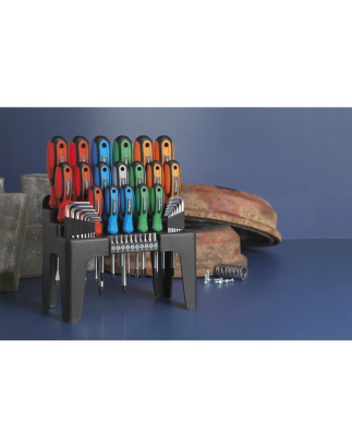 Screwdriver, Hex Key & Bit Set 44pc