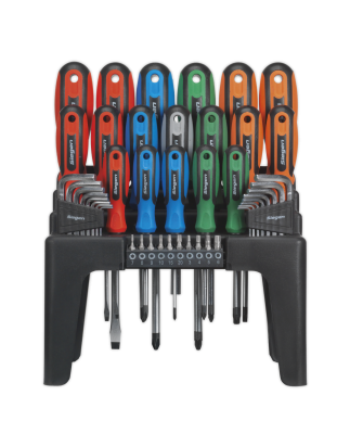 Screwdriver, Hex Key & Bit Set 44pc