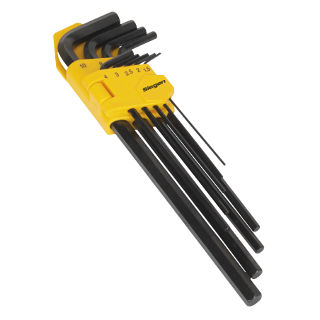 Hex Key Set 9pc Extra-Long Metric