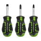 Screwdriver Set 3pc GripMAX® Stubby - Hi Vis