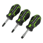 Screwdriver Set 3pc GripMAX® Stubby - Hi Vis