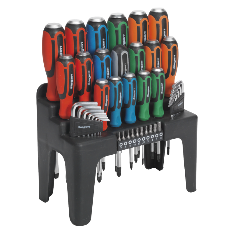 Hammer-Thru Screwdriver, Hex Key & Bit Set 44pc