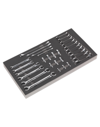 Tool Tray with Specialised Spanner Set 30pc - Metric