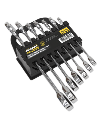 Ratchet Combination Spanner Set 7pc Metric