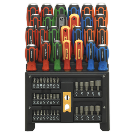 Hammer-Thru Screwdriver, Bit & Nut Driver Set 61pc