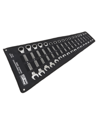 Combination Ratchet Spanner Set 17pc Metric