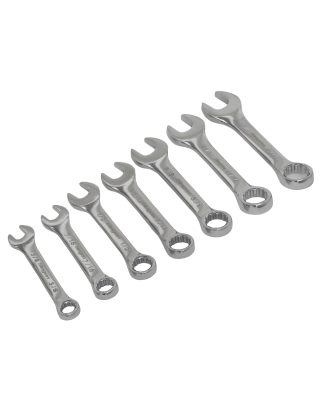 Combination Spanner Set 7pc Stubby Imperial