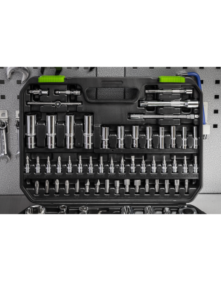 Socket Set 94pc 1/4" & 1/2"Sq Drive WallDrive® Metric