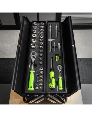 Cantilever Toolbox with 86pc Tool Kit