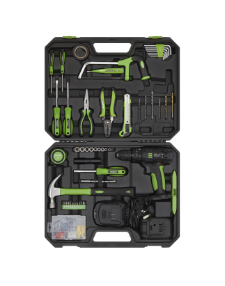 Tool Kit with Cordless Drill 101pc