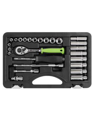 Socket Set 26pc 1/4"Sq Drive Metric