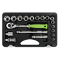 Socket Set 19pc 3/8"Sq Drive Metric