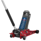 Low Profile Trolley Jack with Rocket Lift 3 Tonne - Red