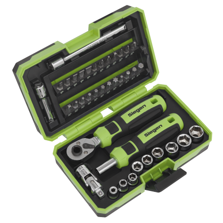 Socket & Bit Set 38pc 1/4"Sq Drive