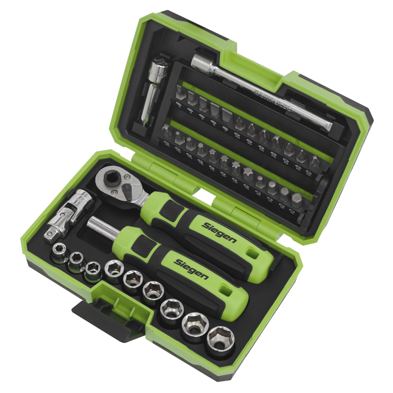 Socket & Bit Set 38pc 1/4"Sq Drive