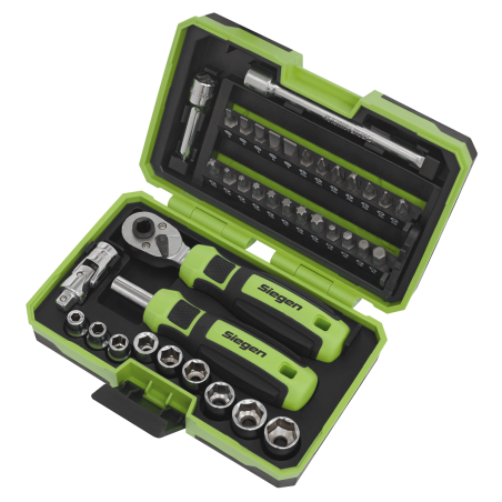 Socket & Bit Set 38pc 1/4"Sq Drive