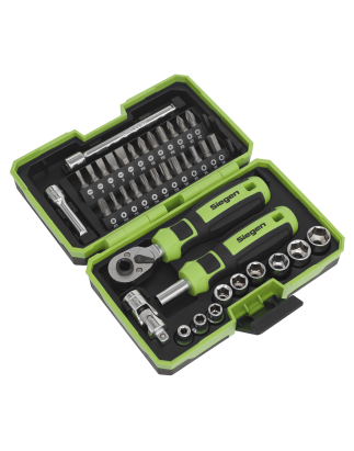 Socket & Bit Set 38pc 1/4"Sq Drive