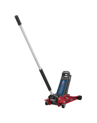 Low Profile Trolley Jack with Rocket Lift 3 Tonne - Red