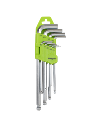 Hex Key Set Long Ball-End 9pc - Imperial