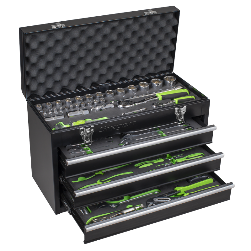 Portable Tool Chest 3 Drawer with 98pc Tool Kit