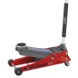 Low Profile Trolley Jack with Rocket Lift 3 Tonne - Red