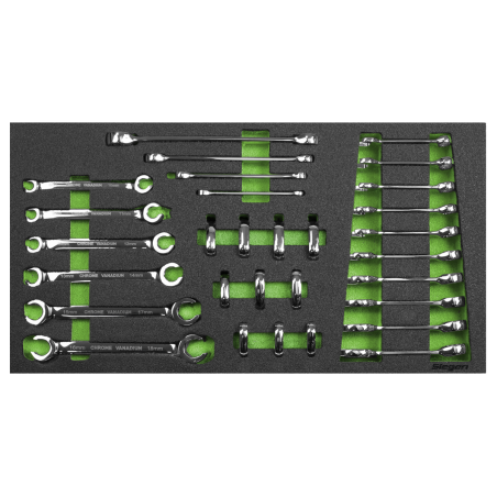 Tool Tray with Specialised Spanner Set 30pc - Metric