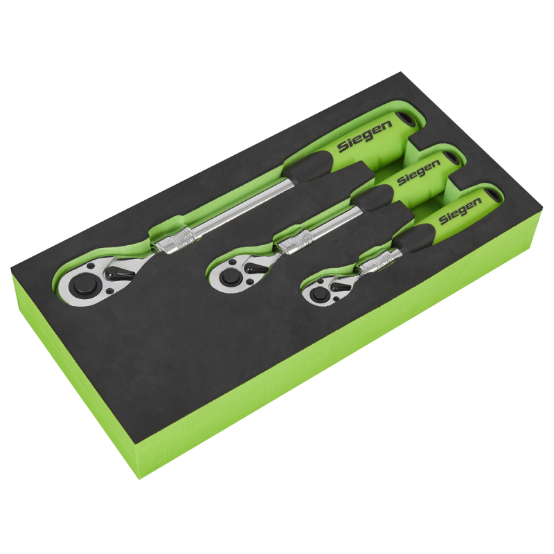 Ratchet Wrench Extendable 3pc Set