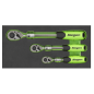 Ratchet Wrench Extendable 3pc Set