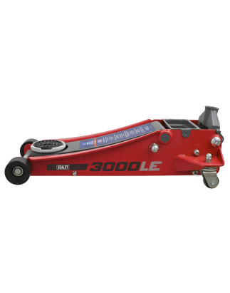 Low Profile Trolley Jack with Rocket Lift 3 Tonne - Red