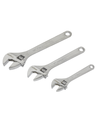 Adjustable Wrench Set 3pc 150, 200 & 250mm