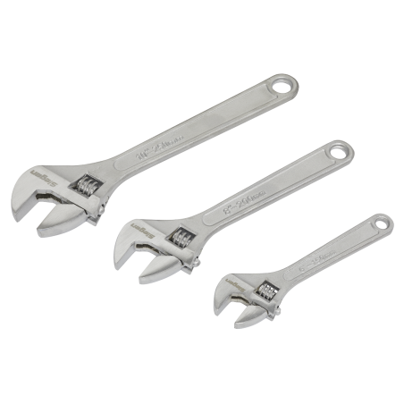 Adjustable Wrench Set 3pc 150, 200 & 250mm