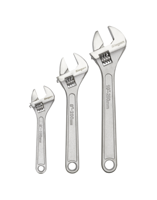 Adjustable Wrench Set 3pc 150, 200 & 250mm