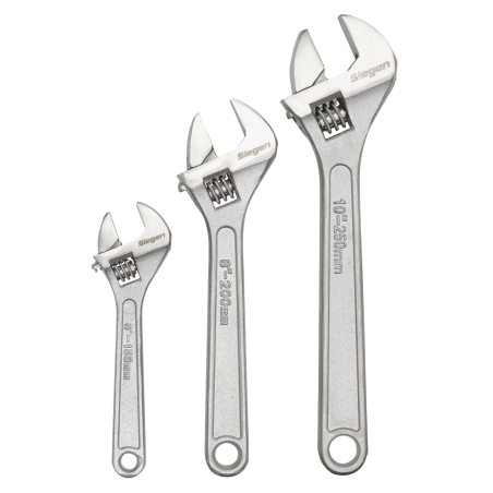 Adjustable Wrench Set 3pc 150, 200 & 250mm