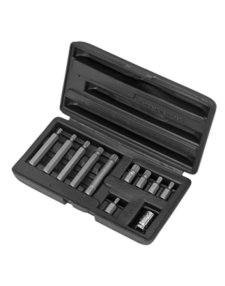 Spline Bit & Holder Set 11pc - 3/8"Sq Drive