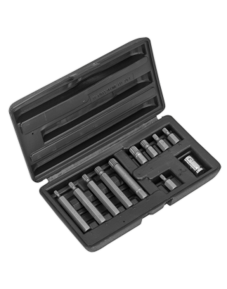 Spline Bit & Holder Set 11pc - 3/8"Sq Drive