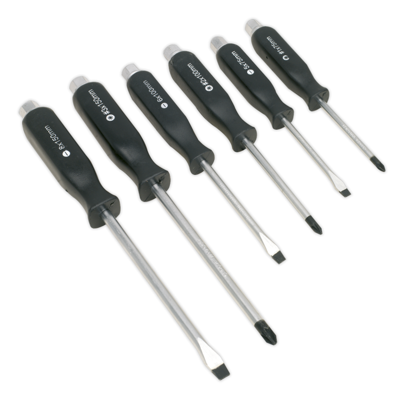 Screwdriver Set 6pc Hammer-Thru