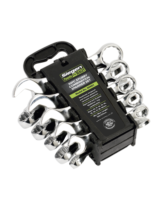 Combination Spanner Set 10pc Stubby Metric