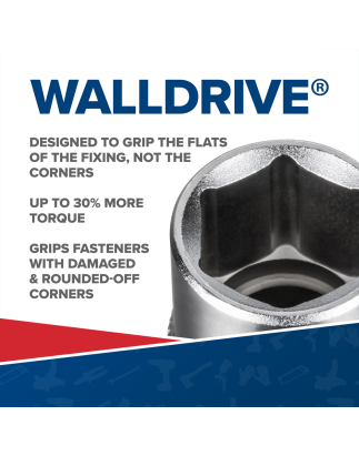 WallDrive® Socket 10mm 3/8"Sq Drive