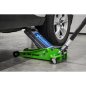 Low Profile Trolley Jack with Rocket Lift 3 Tonne - Green