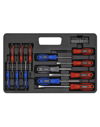 Soft Grip Screwdriver & Bit Set 23pc