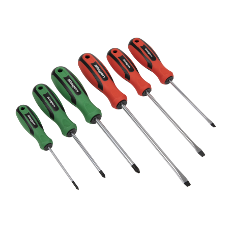 Soft Grip Screwdriver Set 6pc