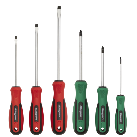 Soft Grip Screwdriver Set 6pc