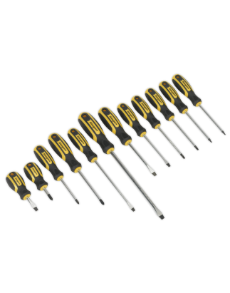 Soft Grip Screwdriver Set 12pc