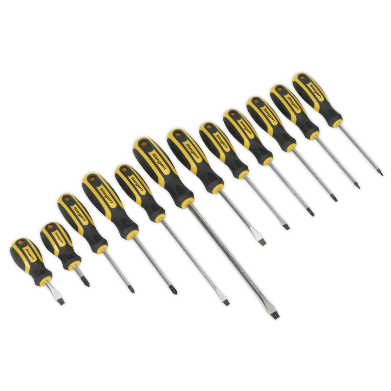 Soft Grip Screwdriver Set 12pc