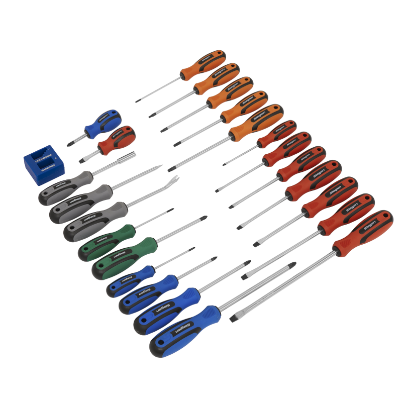 Soft Grip Screwdriver Set 24pc