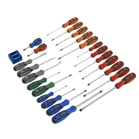 Soft Grip Screwdriver Set 24pc