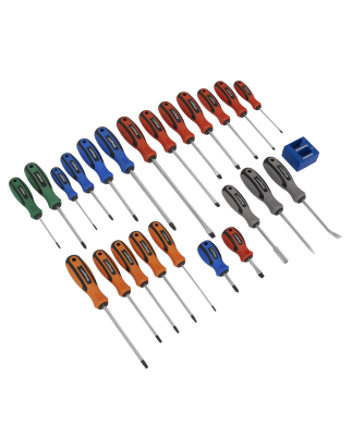 Soft Grip Screwdriver Set 24pc