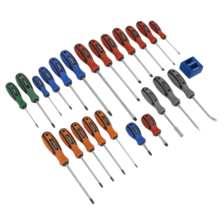 Soft Grip Screwdriver Set 24pc