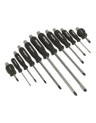 Screwdriver Set 12pc Hammer-Thru