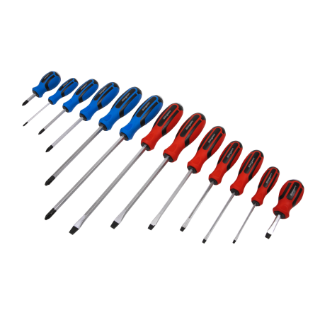 Screwdriver Set 13pc Hammer-Thru